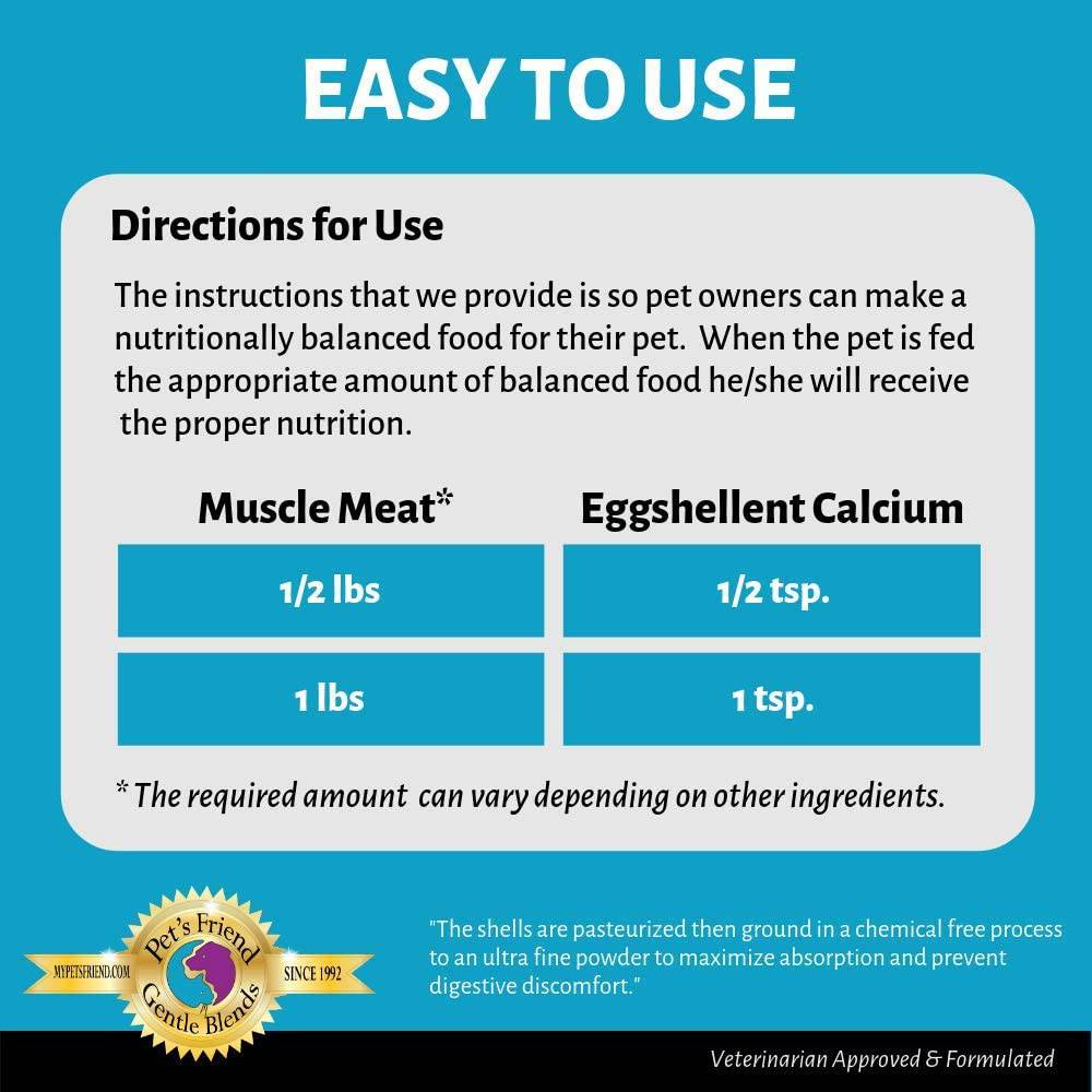 Pet's Friend Eggshellent Calcium - Felicitails is founded by Lindsay Giguiere