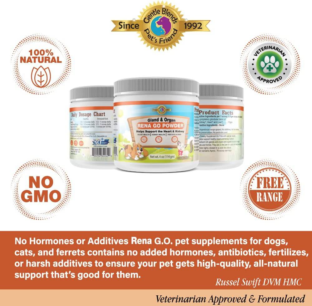 Rena G.O. Powder - Heart & Kidney Support, Pet Nutritional Supplement - Felicitails is founded by Lindsay Giguiere