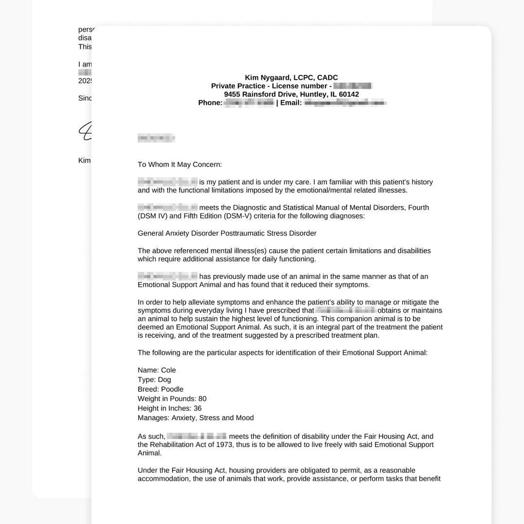 Therapist-Certified Program for Emotional Support Animals - Felicitails is founded by Lindsay Giguiere