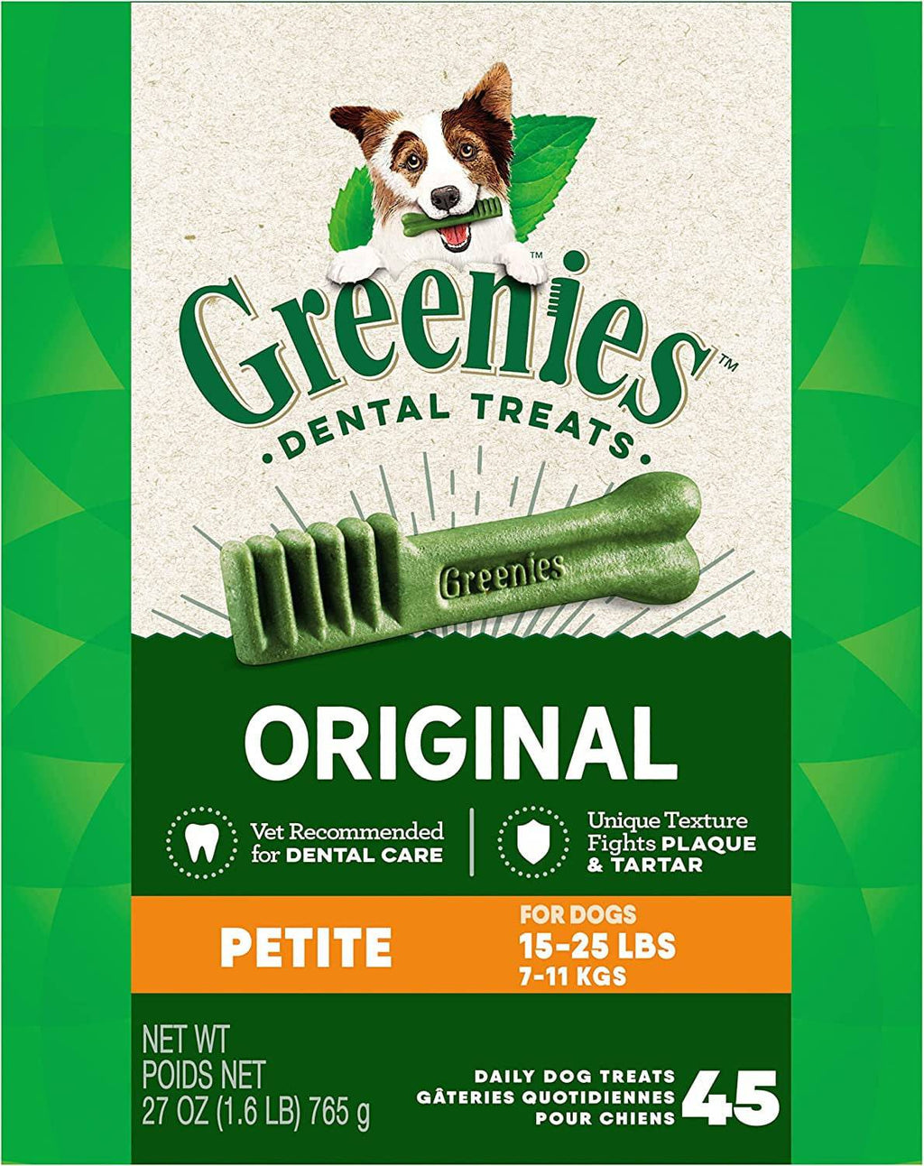 GREENIES Original Petite Natural Dog Dental Care Chews - Felicitails is founded by Lindsay Giguiere