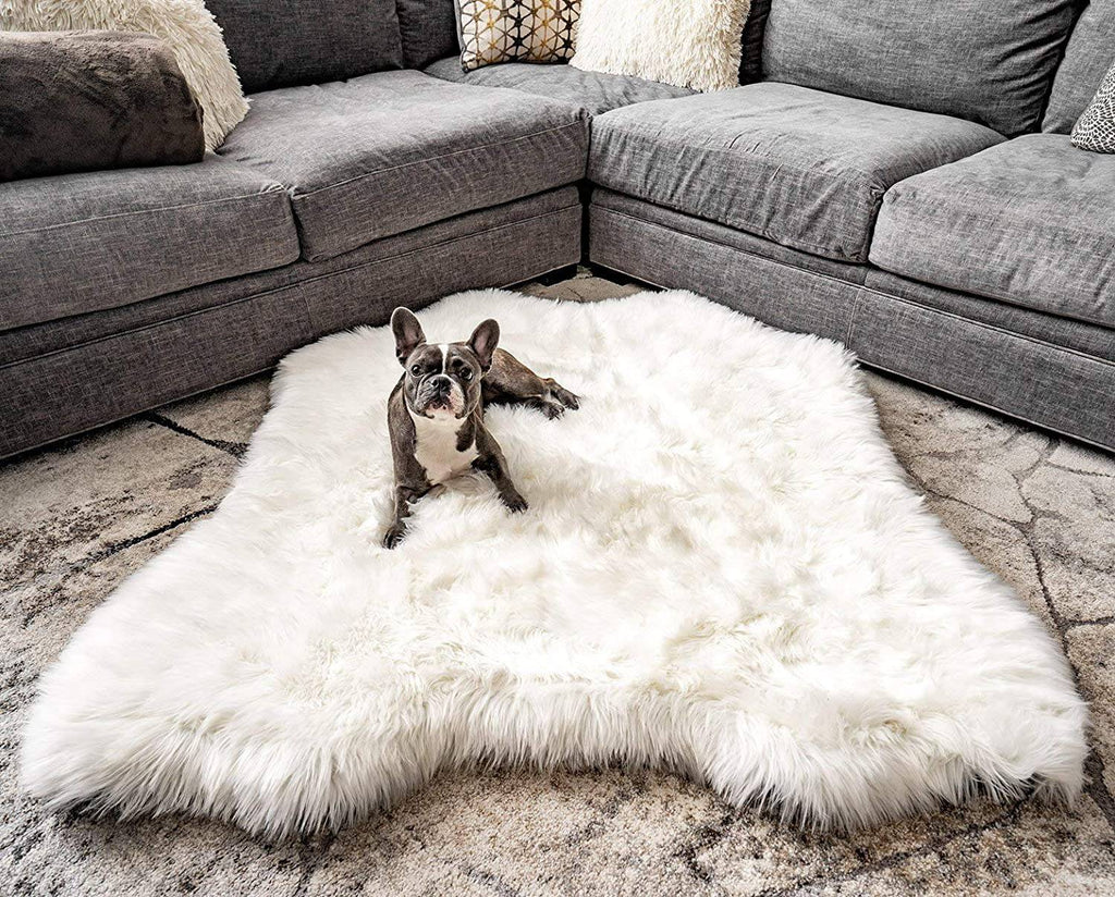 Puprug Faux Animal Print Memory Foam Orthopedic Dog Bed with Ultra-Soft Faux Fur Cover - Felicitails is founded by Lindsay Giguiere