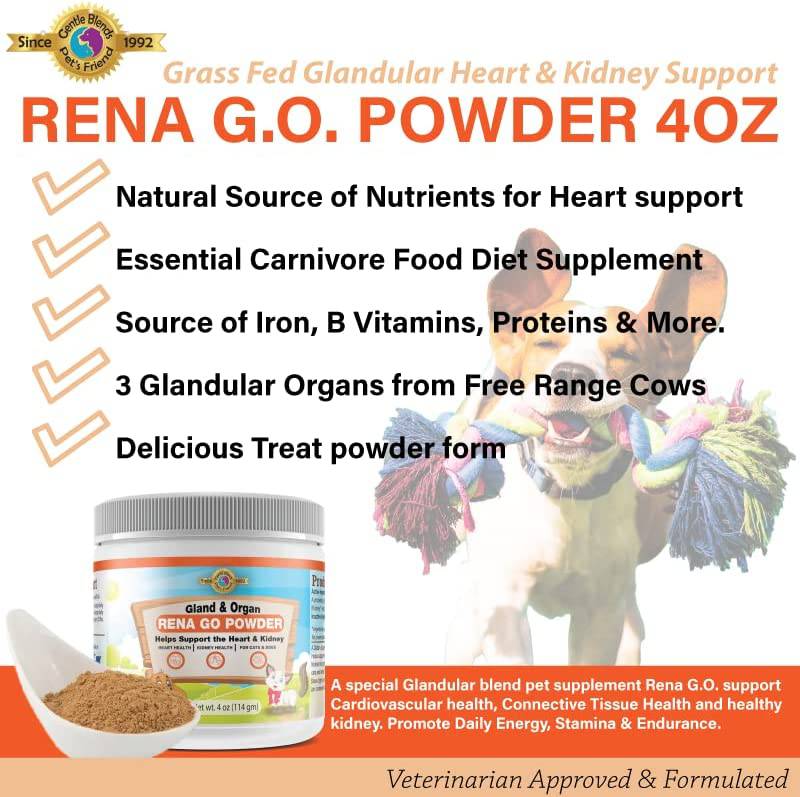 Rena G.O. Powder - Heart & Kidney Support, Pet Nutritional Supplement - Felicitails is founded by Lindsay Giguiere