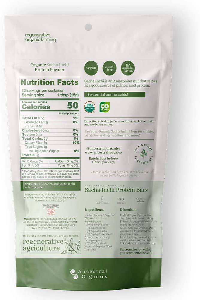 USDA Organic Sacha Inchi Protein Powder - Felicitails is founded by Lindsay Giguiere