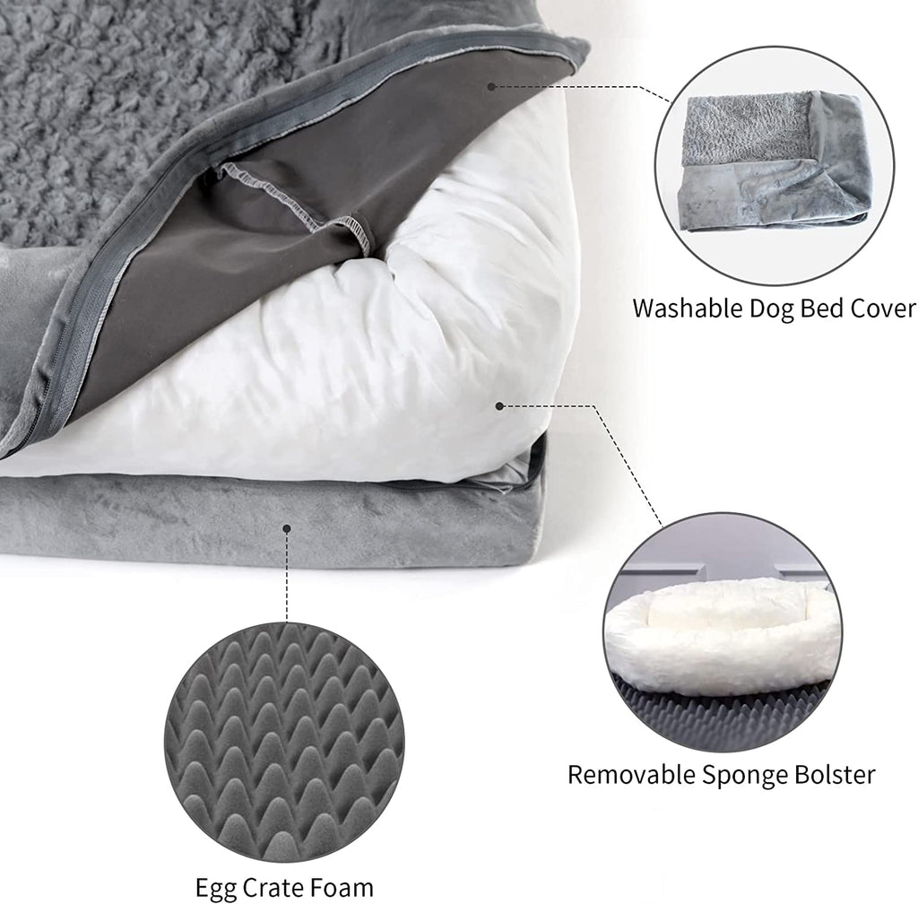 Washable Orthopedic Dog Bed, Waterproof with Nonskid Bottom - Felicitails is founded by Lindsay Giguiere